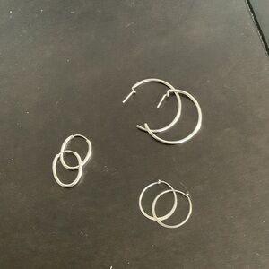 Sterling Hoops